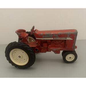 Ertl International Tractor Red Heavy Duty Metal Made in USA Vintage